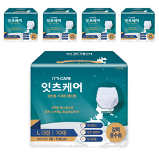 잇츠케어 남녀공용 성인기저귀 팬티형, 대형, 5개, 10개입