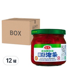 愛之味 韓式泡菜, 190g, 12罐