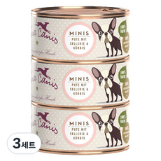 테라카니스 미니 칠면조와 샐러리 강아지 습식사료 3p, 칠면조, 100g, 3세트