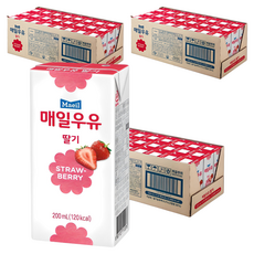 매일우유 멸균 딸기, 200ml, 72개