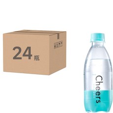 泰山 CHEERS 氣泡水，無糖無熱量，綿密氣泡，清爽解膩, 300ml, 24瓶