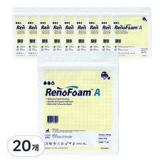 레노폼A 폼 드레싱 습윤밴드 창상피복재 재생밴드 2mm, 1개입, 20개 - 레노폼
