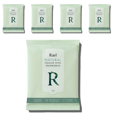 Rael 내추럴 청결티슈, 47g, 5개