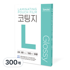 카피어랜드 에센셜 정전기 방지 코팅지 유광 80mic, A4, 300개