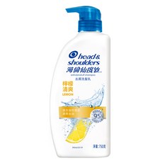 head&shoulders 海倫仙度絲 去屑洗髮乳 檸檬清爽 750ml, 750g, 1瓶