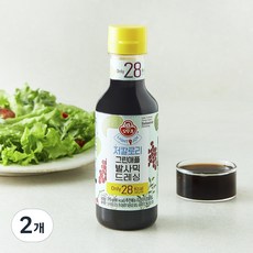 오뚜기 LIGHT&JOY 그린애플발사믹 저칼로리 드레싱, 315g, 2개