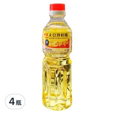 福壽實業 大豆沙拉油，黃豆萃取精煉，油質穩定, 600ml, 4瓶