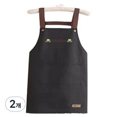 Alpha Commerce優質口袋防水圍裙, 黑色, 2件