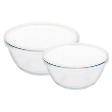 bella cuisine 烤箱玻璃耐熱玻璃攪拌碗 2種, 攪拌碗1.5L+2.5L, 1組