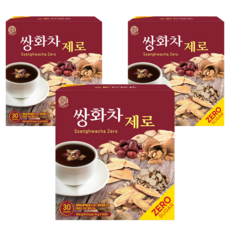 우리차 송원식품 쌍화차 제로, 3개, 30개입, 15g