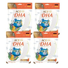 ACE SUPER KIDS DHA 機能Q, 橘子口味, 無腥味, 補充孩童營養, 14顆, 2.8g, 4包