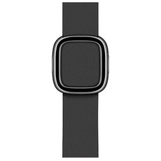 Apple 정품 애플워치 3/6/SE 모던 버클 밴드, 블랙, 1개, 38/40mm