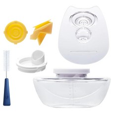 Super mama Air Plus 穿戴式電動吸乳器配件組, 內含27mm吸乳罩、鴨嘴閥、防回流保護套、集乳瓶+密封蓋、集乳瓶倒乳蓋、清洗刷, 1組