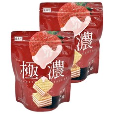 盛香珍 極濃草莓巧克酥 2入裝，酥脆威化餅，草莓夾心，獨立包裝，方便分享，下午茶點心首選, 125g, 2入