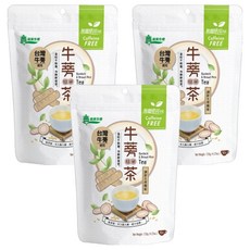 義美生機 台灣牛蒡糙米茶, 10包x3袋, 無咖啡因, 溫和甘醇, 10包, 12g, 3袋