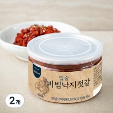 입술젓갈 비빔 낙지젓, 400g, 2개