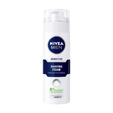 NIVEA 妮維雅 MEN 男士極淨刮鬍泡, 專為男士設計 減少刺激不適, 豐富柔細泡沫 刮鬍更舒適, 無酒精溫和配方, 200ml, 1瓶