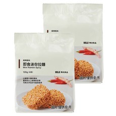 MUJI 無印良品 即食迷你拉麵 麻辣風味, 120g, 2袋