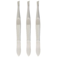 벨로티 스테인리스 사선형 다용도 족집게, 무광실버, 1개