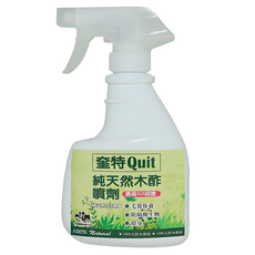 QUiT 奎特 純天然木酢液噴劑, 除臭 驅蟲 毛質皮膚保養 阻隔微生物, 400ml 台灣製造, 1瓶