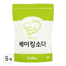 소다스쿨 베이킹소다 대용량, 3kg, 5개