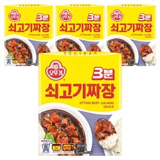 OTTOGI 不倒翁 3分鐘即食牛肉炸醬調理包, 4盒, 200g