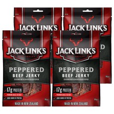 잭링크스 비프 져키 페퍼 육포, 50g, 4개