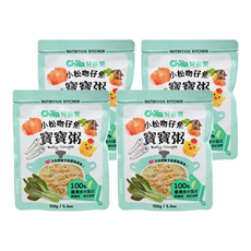 Chila 兒食樂 寶寶粥 小松吻仔魚, 150g, 台灣在地食材, 不添加人工香料、色素, 4包