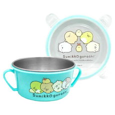 Sumikkogurashi 角落生物不鏽鋼雙耳隔熱餐碗, 304不鏽鋼, 1個