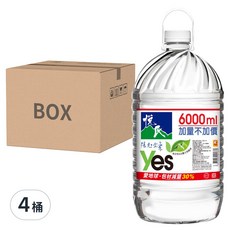 悅氏 礦泉水 6L 4桶 - 台灣在地水源，家庭號大容量包裝