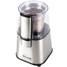커피 그라인더-추천-위즈웰 커피 그라인더 WSG-9100, 실버, 1개