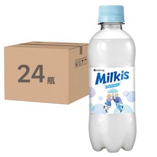 LOTTE 樂天 Milkis 優格風味碳酸飲料300ml*24瓶/箱, 300ml