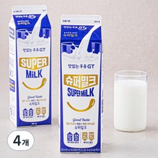 남양유업 맛있는우유GT 슈퍼밀크, 900ml, 4개