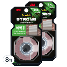 스카치 외벽용 폼 양면테이프 12mm x 1.5m, 8개