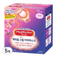 멕리듬 스팀 아이마스크 로즈향, 12개입, 5개