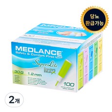 한독 메드란스 플러스 일회용 자동란셋 채혈기 30G, 100개입, 2개