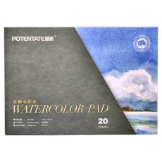 POTENTATE 遵爵 全棉水彩本, 20張 300gsm 中粗(CP), 190x135mm, 1組