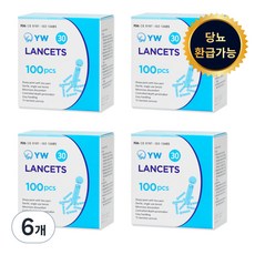 YW 란셋 30G 채혈침, 100개입, 24개