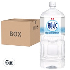 泰山 純水, 105˚C高溫煮沸, RO逆滲透處理, 不脫落瓶蓋, 2.5L, 6瓶
