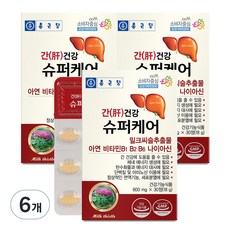 종근당건강 종근당 간건강 슈퍼케어, 30정, 6개