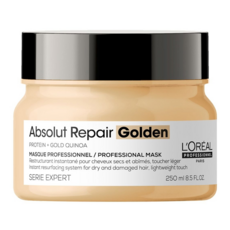 L'OREAL PROFESSIONNEL 巴黎萊雅PRO Absolut Repair Golden髮膜，適用於乾燥和受損髮質，輕盈觸感, 250ml, 1瓶