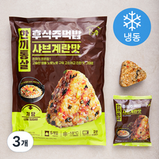한끼통살 후식주먹밥 샤브계란맛 5개입 (냉동), 500g, 3개