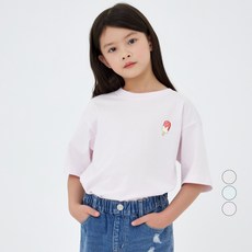 LollyTree 兒童款冰淇淋點綴圖案短袖T恤
