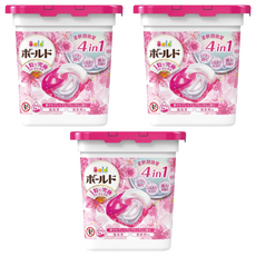 Bold 碳酸 雙色4D洗衣膠球 淺粉牡丹花香, 11顆, 3盒