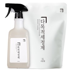 살림백서 다목적세정제 500ml + 리필 1L 세트, 1세트