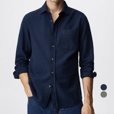 MANGO 남성용 TWILL 면 셔츠 37015927 - 성인옷