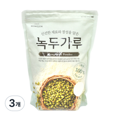 성진식품 녹두가루, 1kg, 3개 