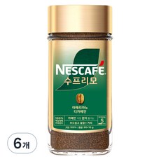 네스카페 수프리모 디카페인 아메리카노 병 100g, 1개입, 6개