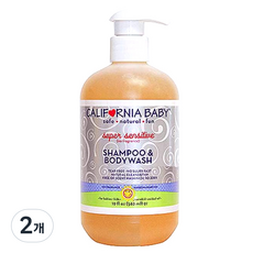 캘리포니아베이비 슈퍼 센서티브 샴푸 앤 바디워시, 562ml, 2개