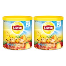Lipton 立頓 罐裝水蜜桃冰茶粉, 1.2kg, 1罐, 2罐